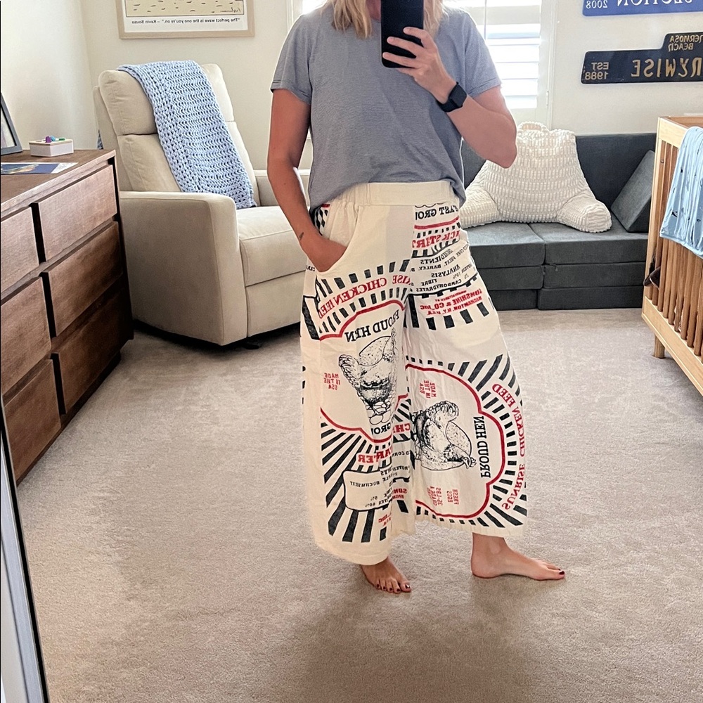 Vintage grain sack pants